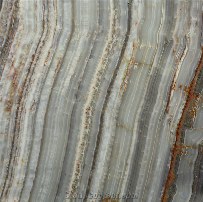 Green Wavy Onyx-Persian Green Onyx Natural Stone