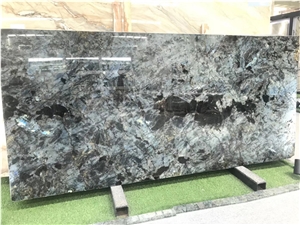 Labradorite Lemurian Blue Flower Granite Slab Tile