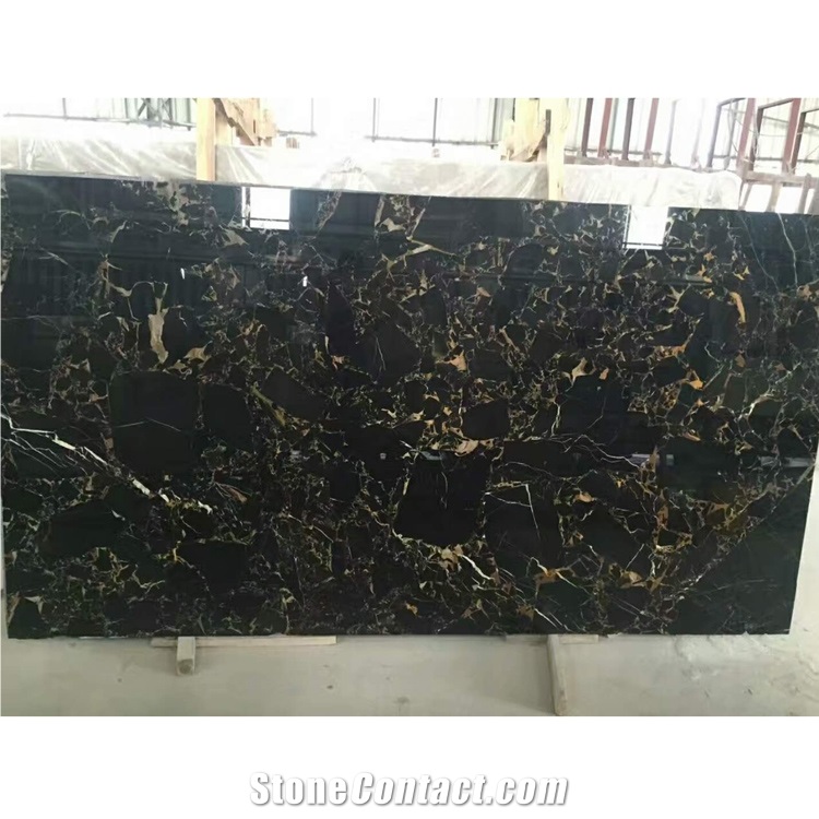 Nero Portoro Gold Marble Athens Greece Marble Slab