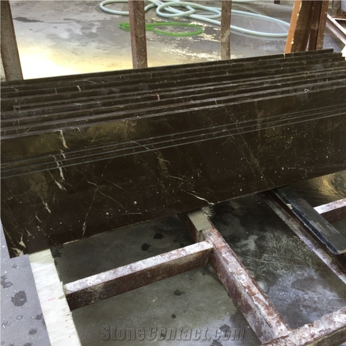 Poilished Brown Saint Laurent Marble for Staircase