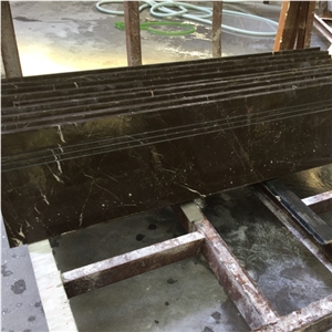 Poilished Brown Saint Laurent Marble for Staircase