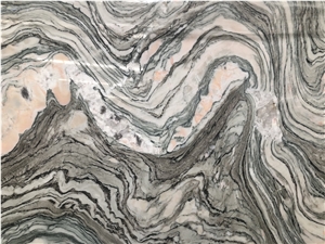 Polished Black Dune Marble Slabs