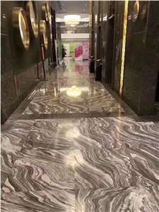 Polished Black Dune Marble Slabs