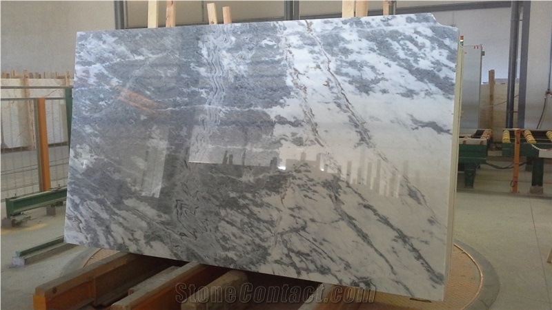Polished Black Sparrow Marble Slabs