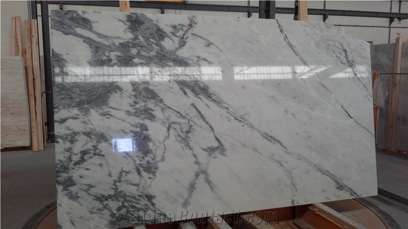 Polished Black Sparrow Marble Slabs