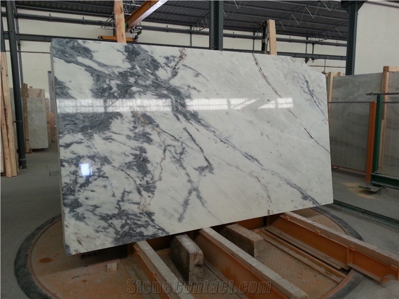 Polished Black Sparrow Marble Slabs