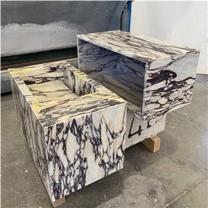 Polished Breccia Vagli Violetta Marble for Tables