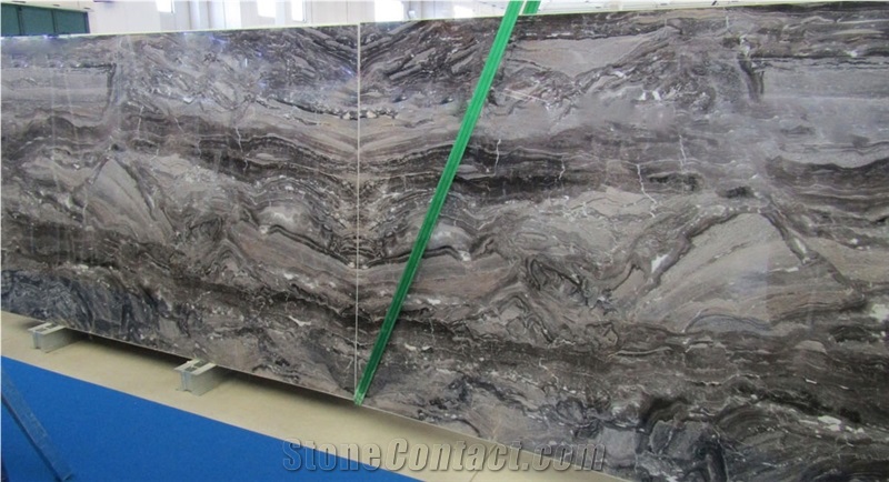 Polished Iride Nero Marble Slabs