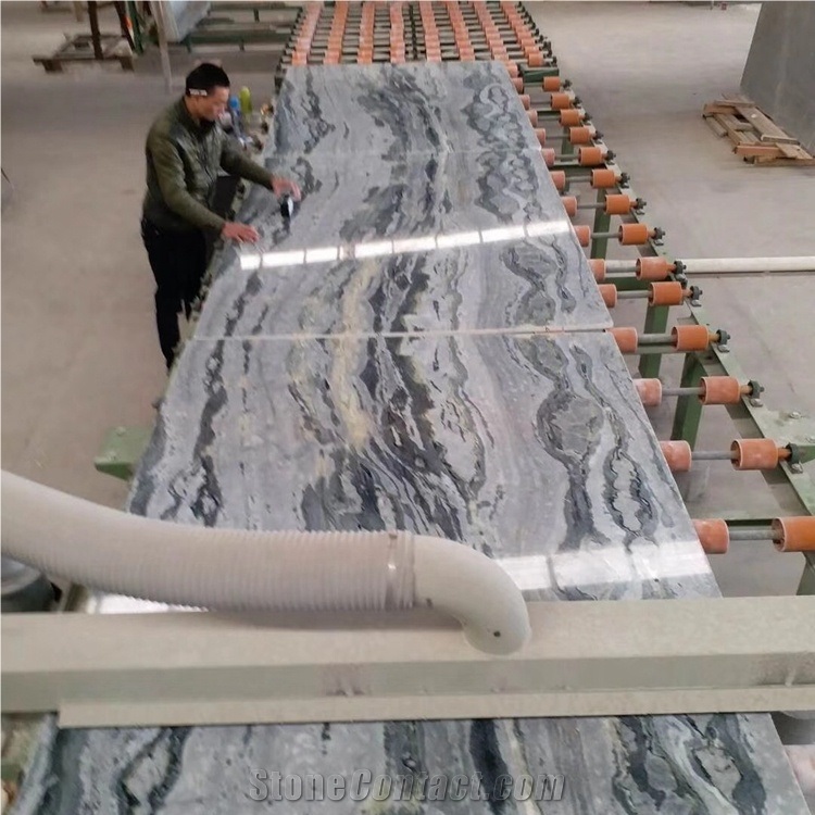 Polished Oriental Wave Marble Slabs