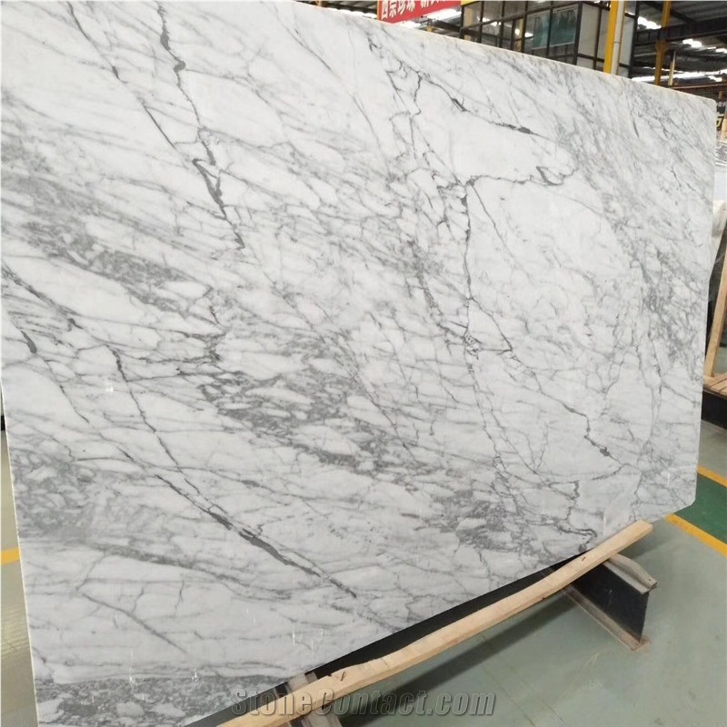 Polished Vigaria White Marble Countertop