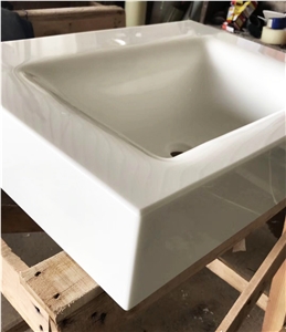 Pure White Nano Crystallized Glass Countertops