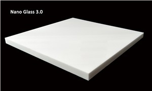 Pure White Nano Crystallized Glass Countertops
