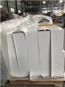 Pure White Quartz Top for Hotel Bath Vanity