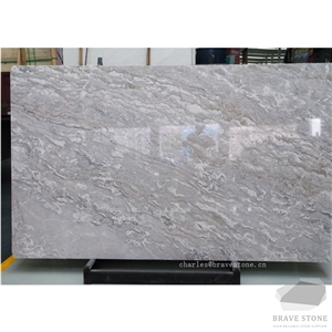 Cheap New Ionia Grey Marble Slabs Tiles for Vanity