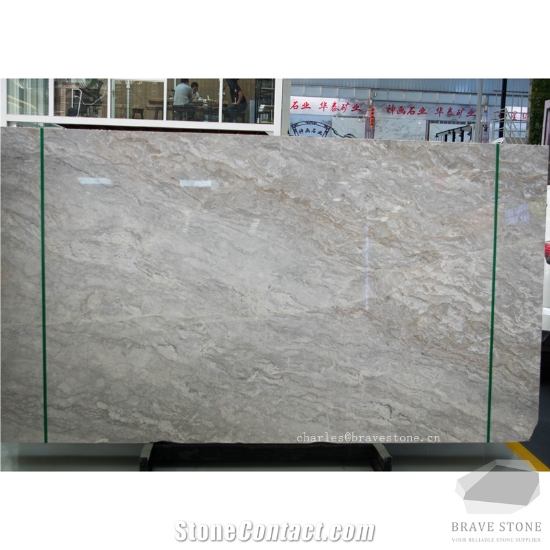 Cheap New Ionia Grey Marble Slabs Tiles for Vanity