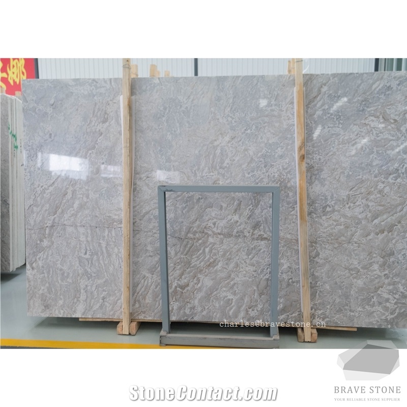 Cheap New Ionia Grey Marble Slabs Tiles for Vanity