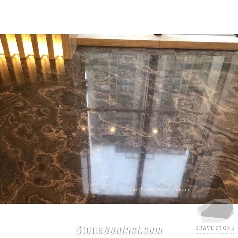 Coffe Obama Wood Grain Marble Medallions
