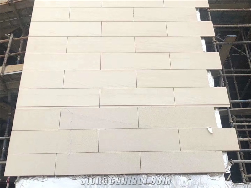 Fossil Wood Grain Limestone Tiles for Building Wall