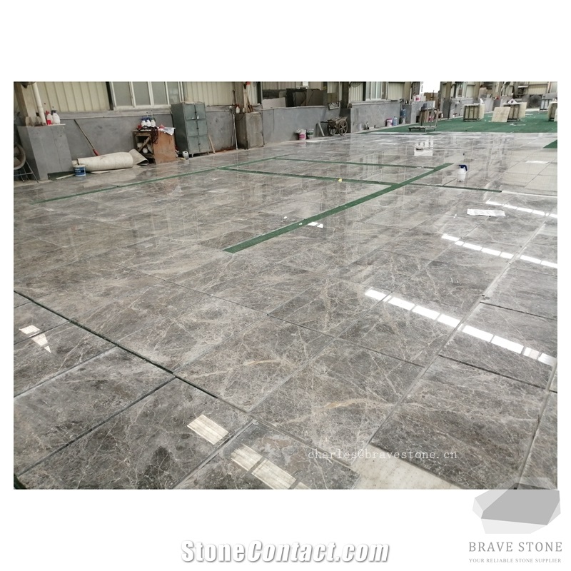 Hermes Grey Marble Slabs Tiles