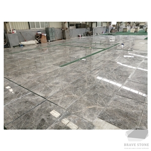 Hermes Grey Marble Slabs Tiles