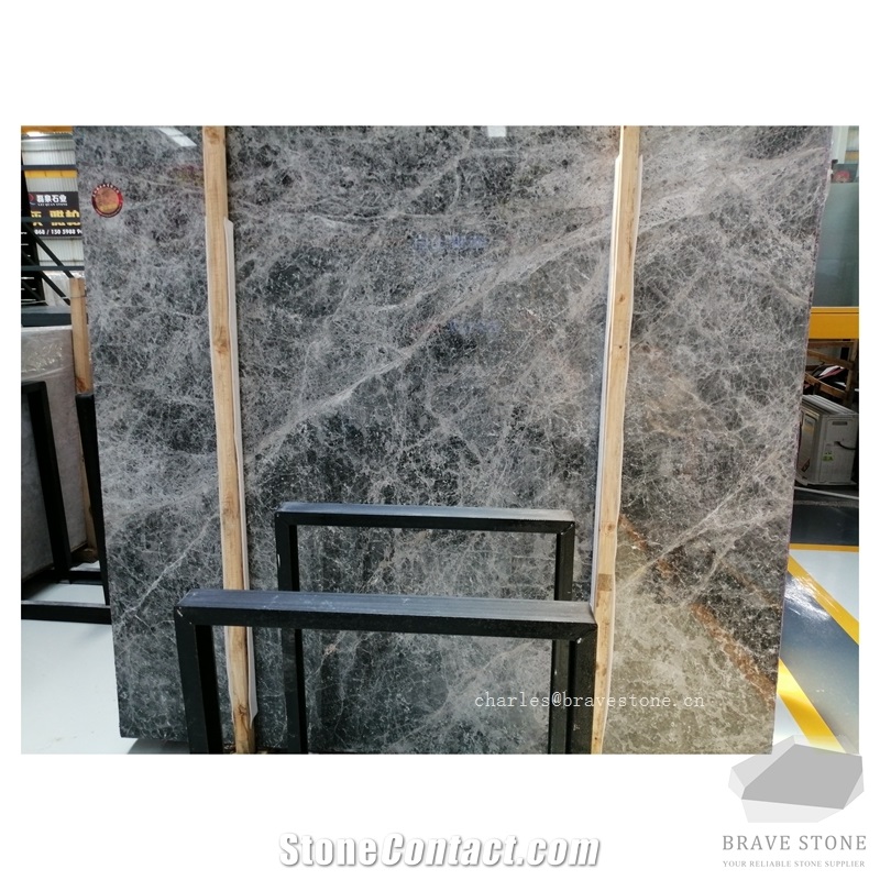 Hermes Grey Marble Slabs Tiles