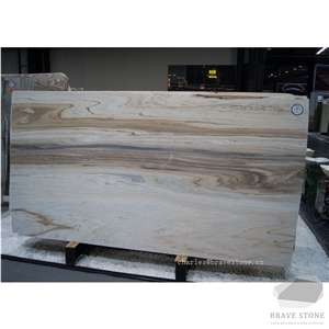 Palissandro White Chiaro Binaco Marble Slab