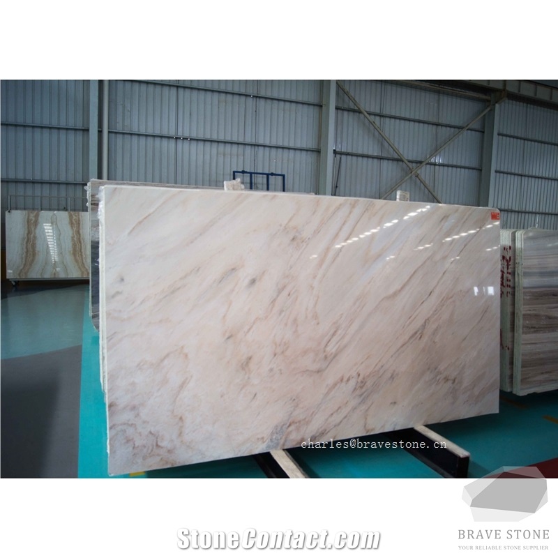 Palissandro White Chiaro Binaco Marble Slab