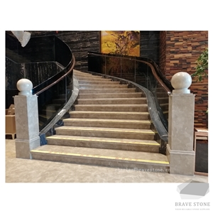 Persian Gray Marble Stair Step Stone