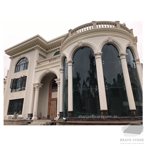 Sandy White Limestone Column