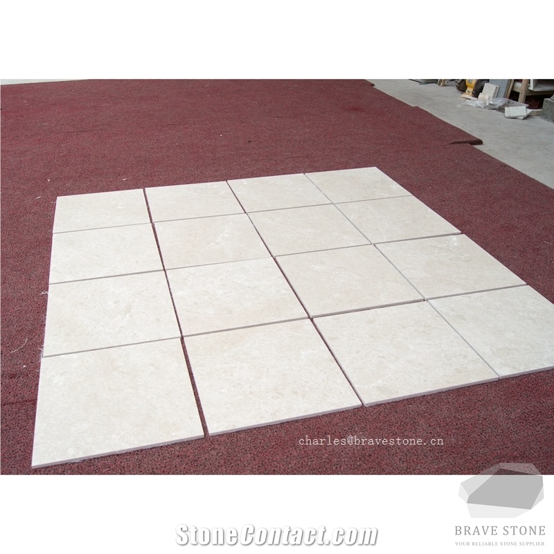 Victory Beige Marble Tile Fireplace Surround Cladding