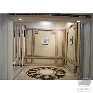 Waterjet Marble Medallion for Villa Marble Project