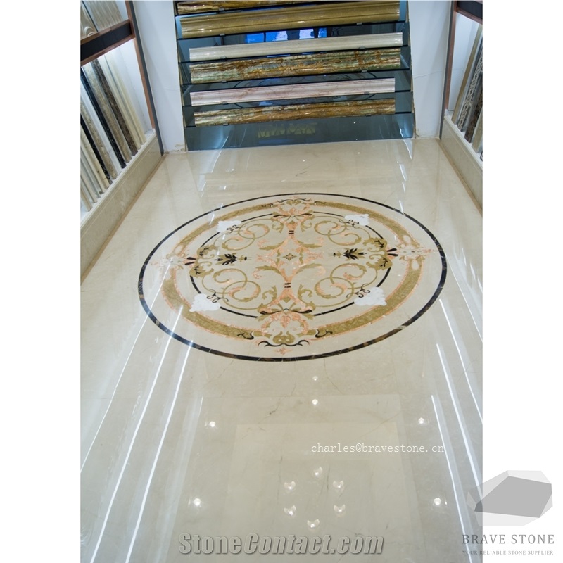 Waterjet Marble Medallion for Villa Marble Project