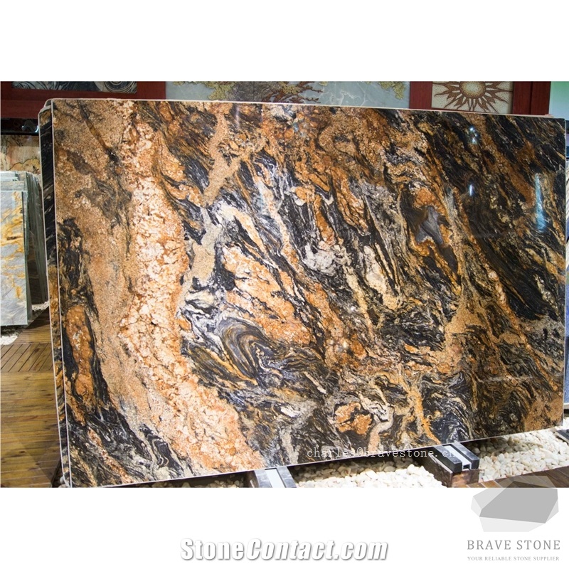 Wholesale Oris Magma Gold Granite Slabs,Tiles
