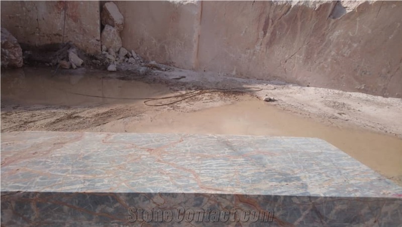 Blue Toranj Marble Block, Iran Blue Marble