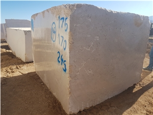 Fossil Beige Marble Block, Iran Beige Marble