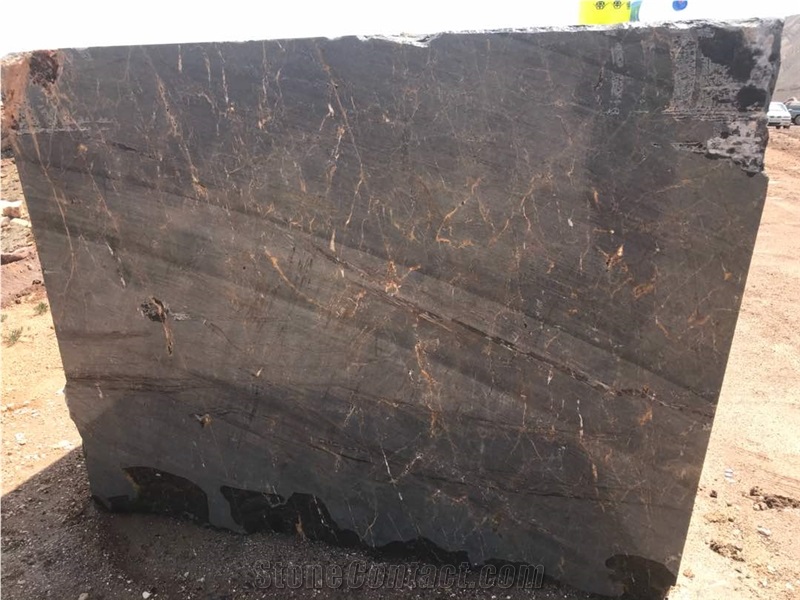 Golden Galaxy Marble Blocks