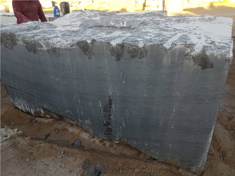 Pietra Gray Marble Block, Iran Grey Marble