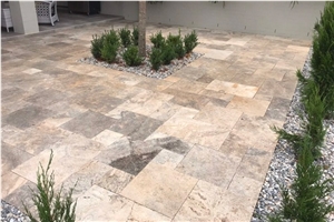 Silver Travertine Pool Coping,Pool Deck Pavers