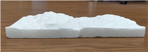 Crystal White Marble Square Mushroom Wall Cladding
