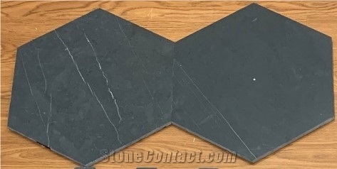 Honed Hexagon Bluestone Tile