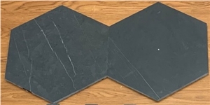 Honed Hexagon Bluestone Tile
