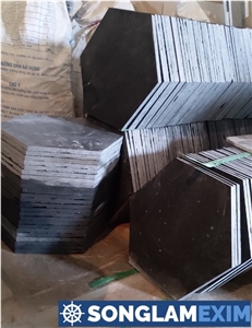 Honed Hexagon Bluestone Tile