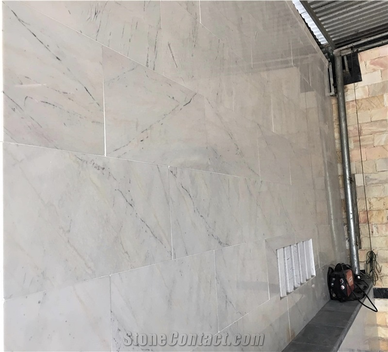 Milky White Marble Polished Tile