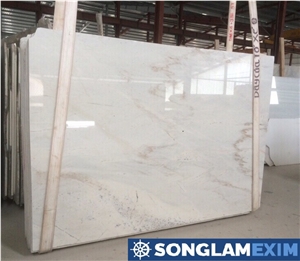 Polished Milky White Marble Slab