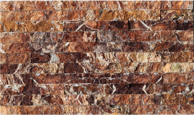 Brown Tra-Onyx Split Face Natural Stone