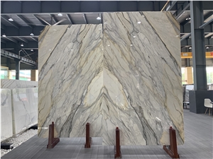 Hot Sale Italy Calacatta Gold Marble Slabs