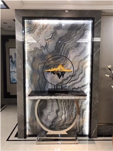 Jade Slab Palissandro Marble Slabs Book Match