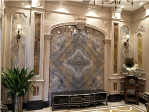 Jade Slab Palissandro Marble Slabs Book Match