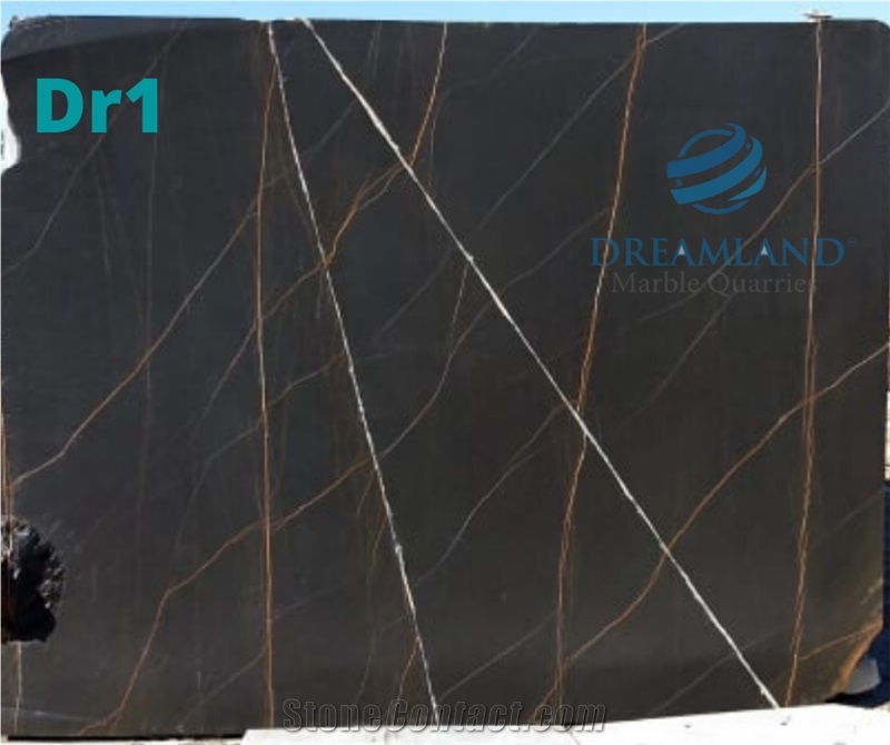 Noir Aziza Black Marble Block, Tunisia Black Marble