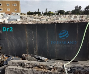 Noir Aziza Black Marble Block, Tunisia Black Marble